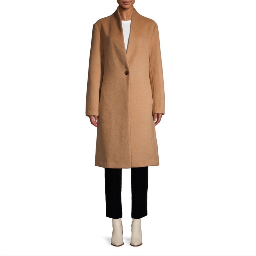 Women's Tan Wool Coat